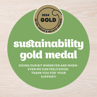 Charlies Gelato sustainability gold medal